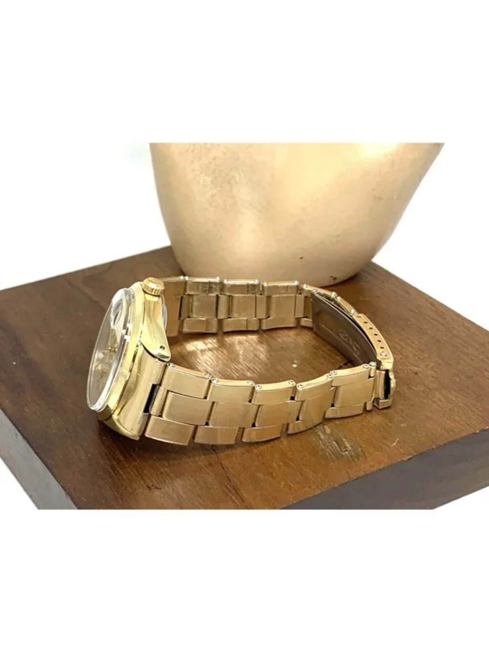 Rolex Oyster Perpetual Date Men's Watch 1550 Gold Filled Swiss Automatic 34mm